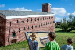 kids playing in dry tortugas national park in key west