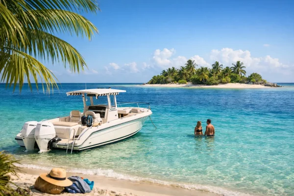 Your Secluded Beach Boat Trip in Key West